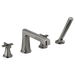 Brizo Levoir T67498 Roman Tub Faucet With Handshower - Less Handles, luxe steel - view 4