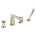 Brizo Levoir T67498 Roman Tub Faucet With Handshower - Less Handles, polished nickel - view 2