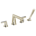 Brizo Levoir T67498 Roman Tub Faucet With Handshower - Less Handles, polished nickel - view 3