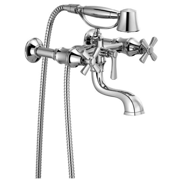 Brizo Rook T70361 Two-Handle Tub Filler Trim Kit with Cross Handles