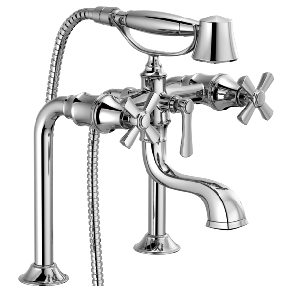 Brizo Rook T70361 Two-Handle Tub Filler Trim Kit with Cross Handles