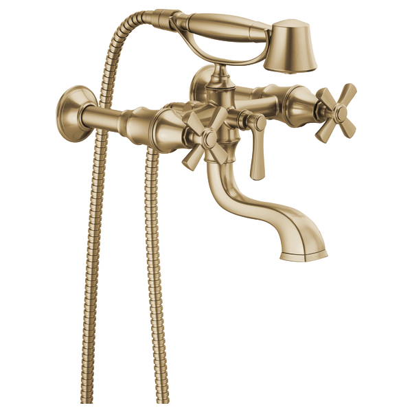Brizo Rook T70361 Two-Handle Tub Filler Trim Kit with Cross Handles