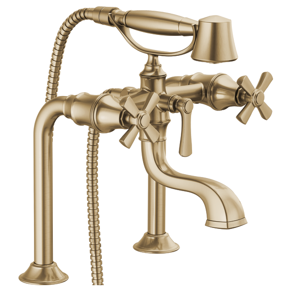 Brizo Rook T70361 Two-Handle Tub Filler Trim Kit with Cross Handles