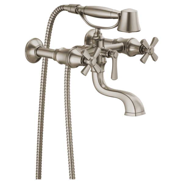Brizo Rook T70361 Two-Handle Tub Filler Trim Kit with Cross Handles