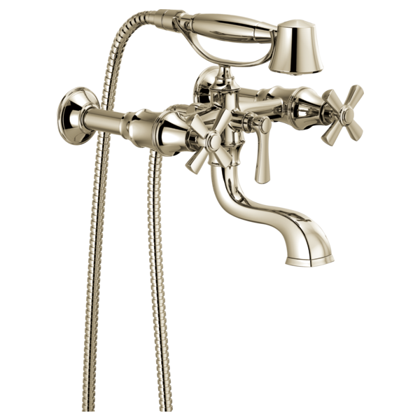 Brizo Rook T70361 Two-Handle Tub Filler Trim Kit with Cross Handles