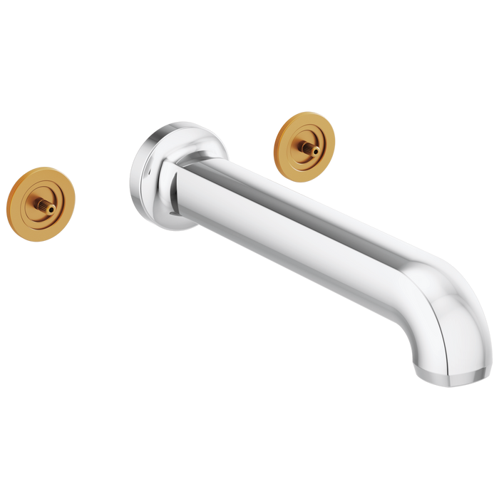 Brizo Kintsu T70406 Two Handle Wall Mount Tub Filler