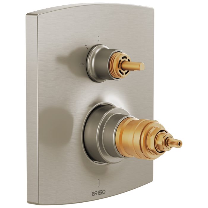 Brizo Kintsu T75506 TempAssure Thermostatic Valve Trim with Integrated 3-Function Diverter Trim - Less Handles