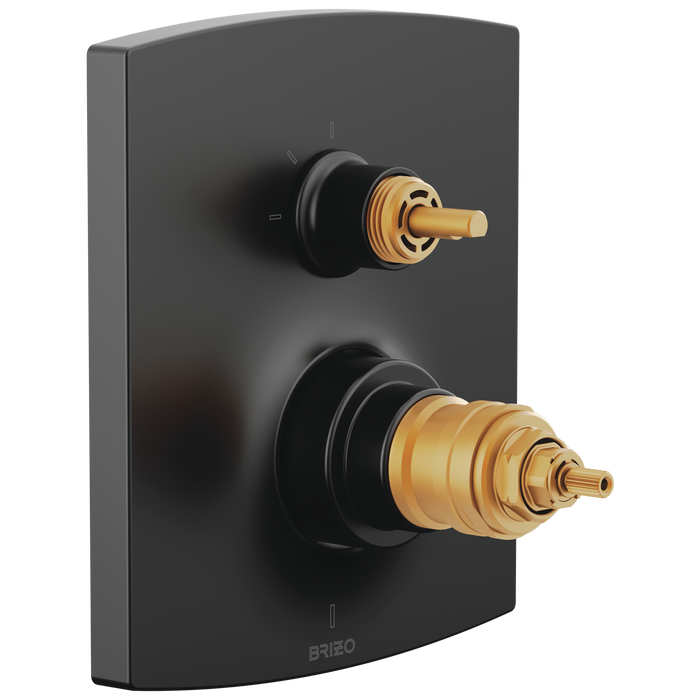 Brizo Kintsu T75506 TempAssure Thermostatic Valve Trim with Integrated 3-Function Diverter Trim - Less Handles