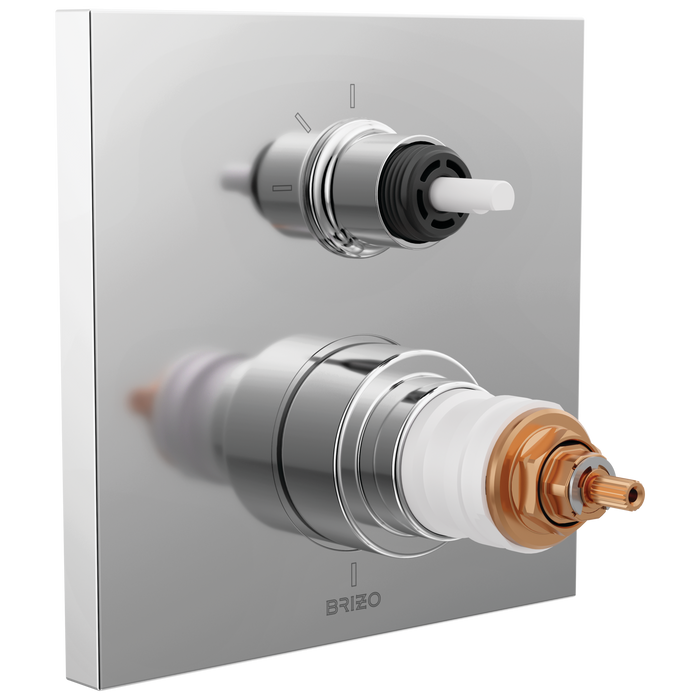 Brizo Frank Lloyd Wright T75522 TempAssure Thermostatic Valve with 3-Function Integrated Diverter Trim - Less Handles