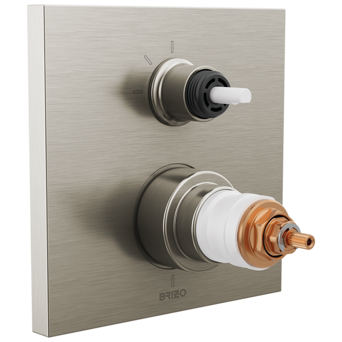 Brizo Frank Lloyd Wright T75522 TempAssure Thermostatic Valve with 3-Function Integrated Diverter Trim - Less Handles