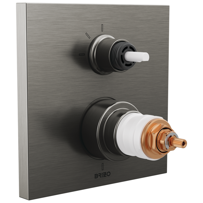 Brizo Frank Lloyd Wright T75522 TempAssure Thermostatic Valve with 3-Function Integrated Diverter Trim - Less Handles