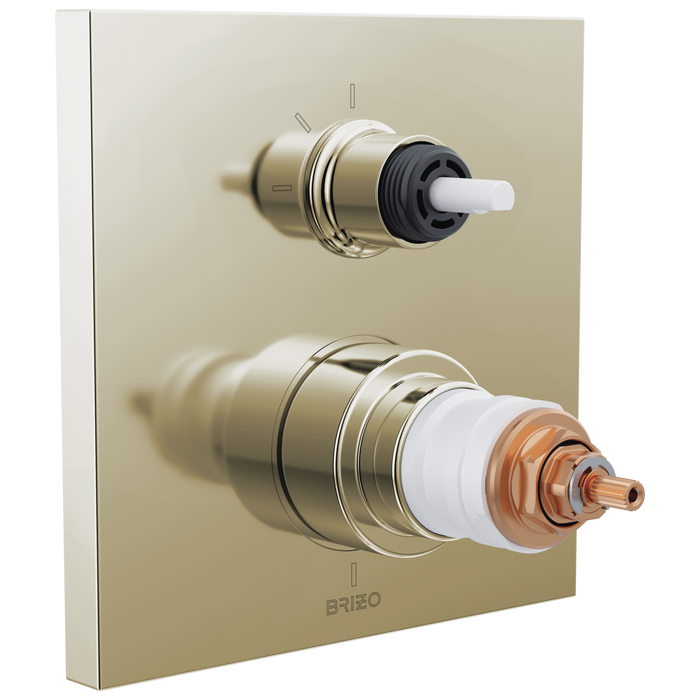 Brizo Frank Lloyd Wright T75522 TempAssure Thermostatic Valve with 3-Function Integrated Diverter Trim - Less Handles
