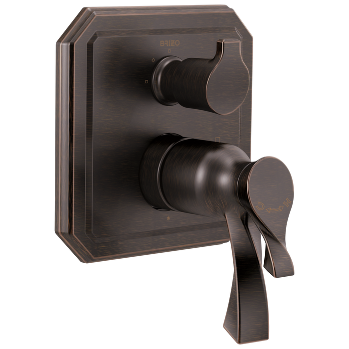 Brizo Virage T75530 TempAssure Thermostatic Valve with Integrated 3-Function Diverter Trim