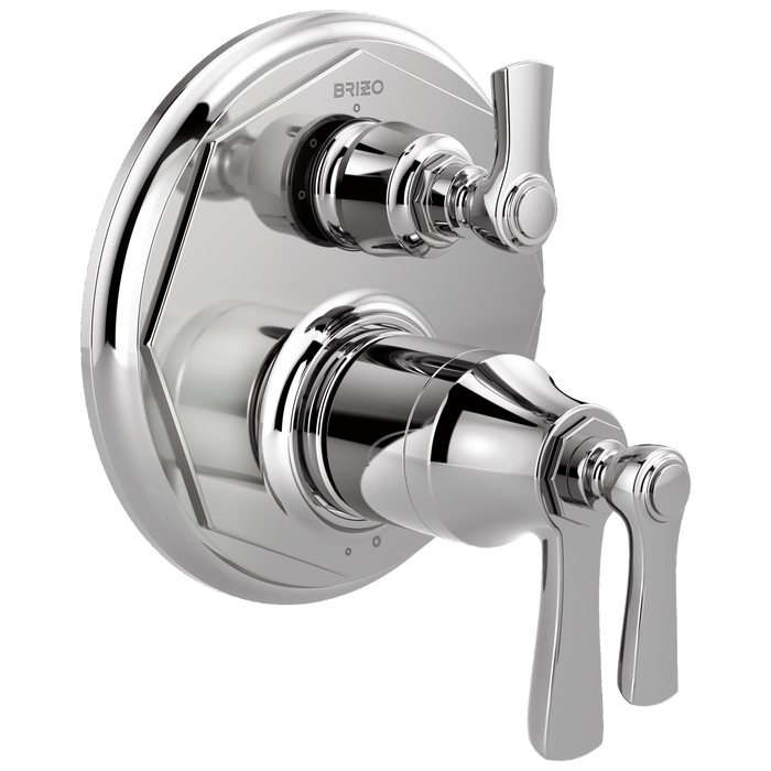 Brizo Rook T75561 TempAssure Thermostatic Valve with 3-Function Diverter Trim