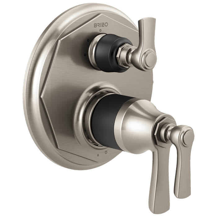 Brizo Rook T75561 TempAssure Thermostatic Valve with 3-Function Diverter Trim