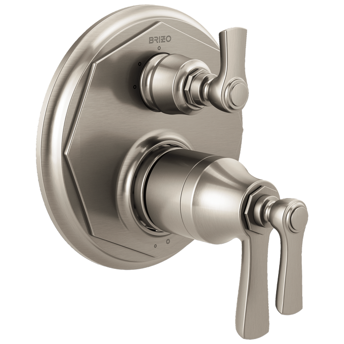 Brizo Rook T75561 TempAssure Thermostatic Valve with 3-Function Diverter Trim