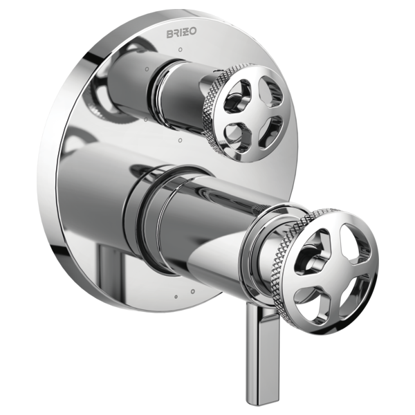 Brizo Litze T75635 TempAssure Thermostatic Valve with 6-Function Diverter Trim - Less Handles, chrome - view 5