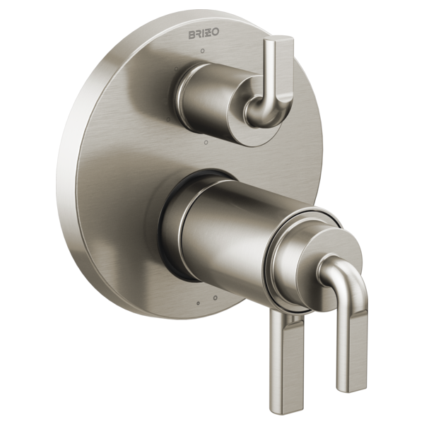 Brizo Litze T75635 TempAssure Thermostatic Valve with 6-Function Diverter Trim - Less Handles, luxe nickel - view 4