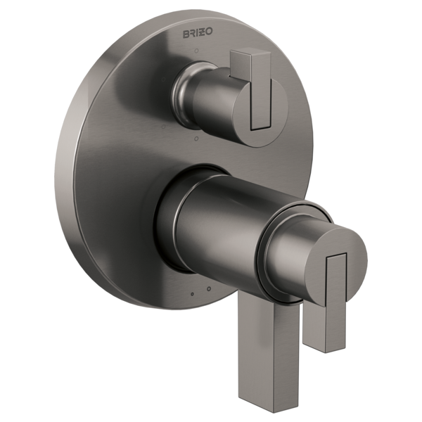 Brizo Litze T75635 TempAssure Thermostatic Valve with 6-Function Diverter Trim - Less Handles, luxe steel