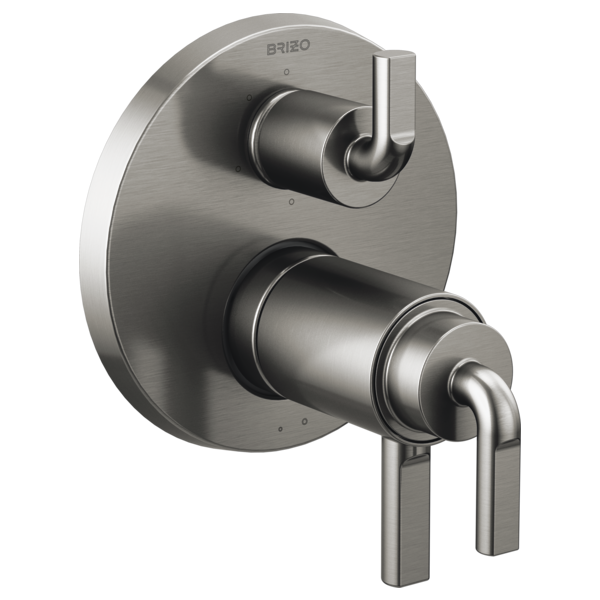 Brizo Litze T75635 TempAssure Thermostatic Valve with 6-Function Diverter Trim - Less Handles, luxe steel - view 4