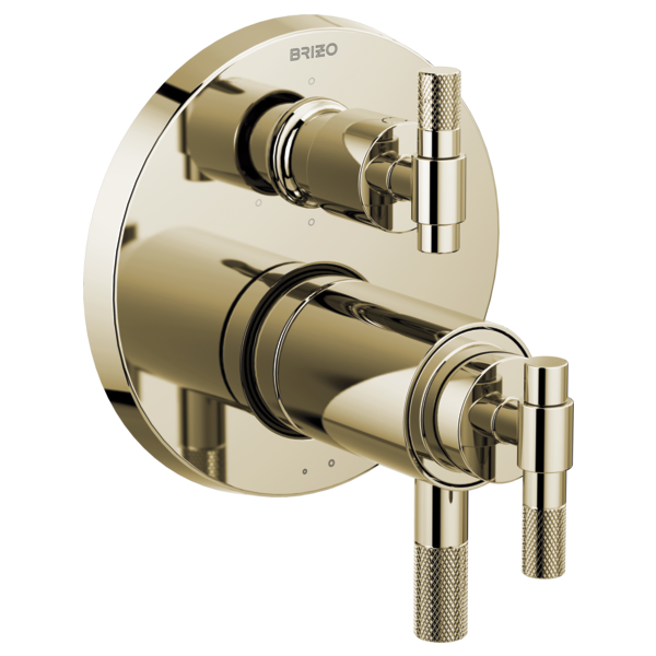 Brizo Litze T75635 TempAssure Thermostatic Valve with 6-Function Diverter Trim - Less Handles, polished nickel - view 2