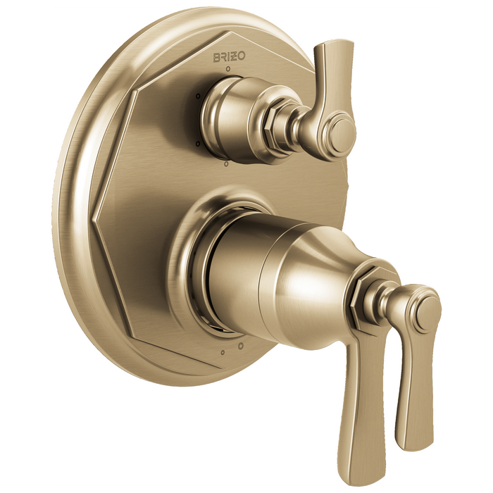 Brizo Rook T75661 TempAssure Thermostatic Valve with 6-Function Diverter Trim