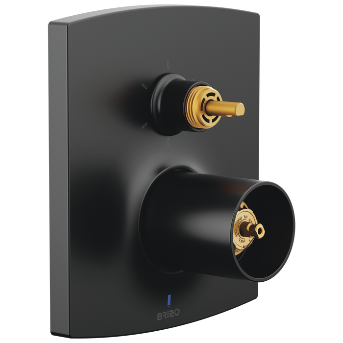 Brizo Kintsu T75P606 Pressure Balance Valve Trim with Integrated 6-Function Diverter Trim - Less Handles