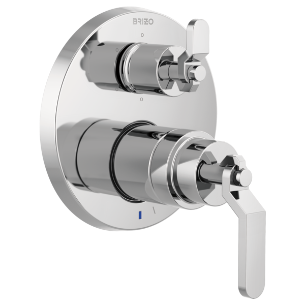 Brizo Litze T75P635 Pressure Balance Valve with Integrated 6-Function Diverter Trim - Less Handles, chrome