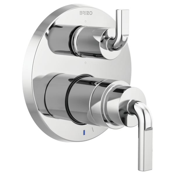 Brizo Litze T75P635 Pressure Balance Valve with Integrated 6-Function Diverter Trim - Less Handles, chrome - view 4