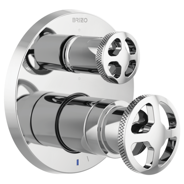 Brizo Litze T75P635 Pressure Balance Valve with Integrated 6-Function Diverter Trim - Less Handles, chrome - view 5