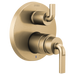 Brizo Litze T75P635 Pressure Balance Valve with Integrated 6-Function Diverter Trim - Less Handles, luxe gold - view 4