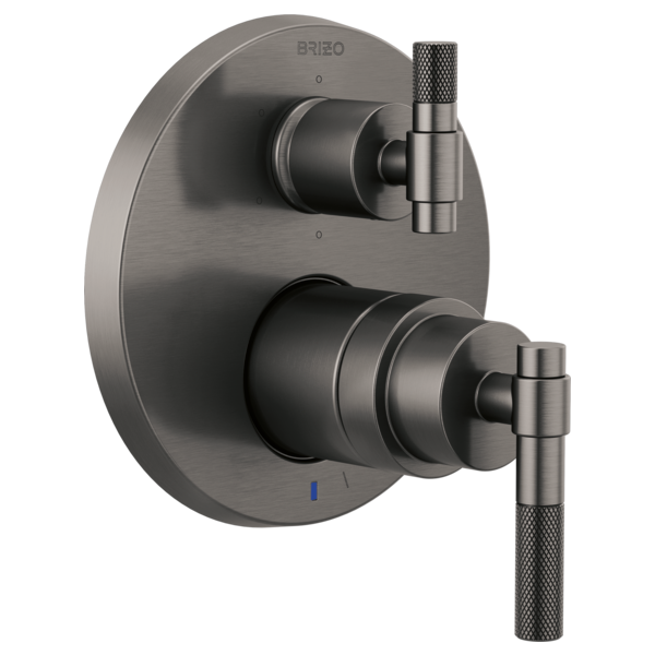 Brizo Litze T75P635 Pressure Balance Valve with Integrated 6-Function Diverter Trim - Less Handles, luxe steel - view 2