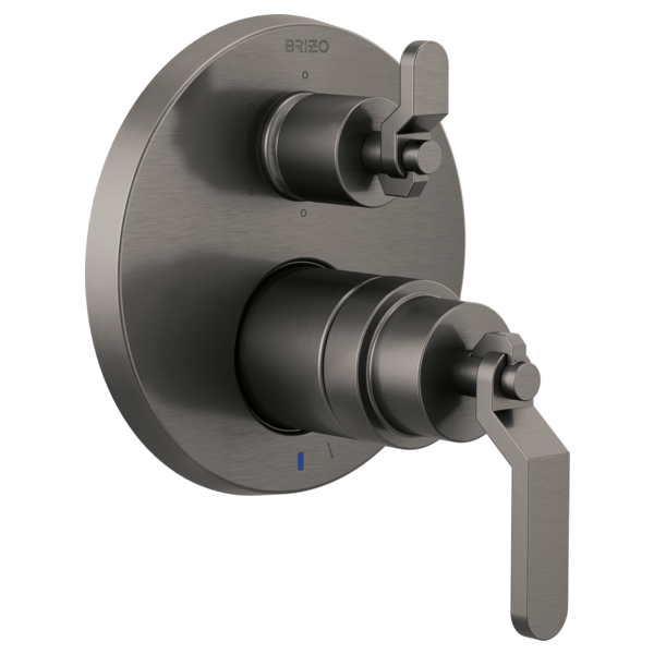 Brizo Litze T75P635 Pressure Balance Valve with Integrated 6-Function Diverter Trim - Less Handles, luxe steel - view 3