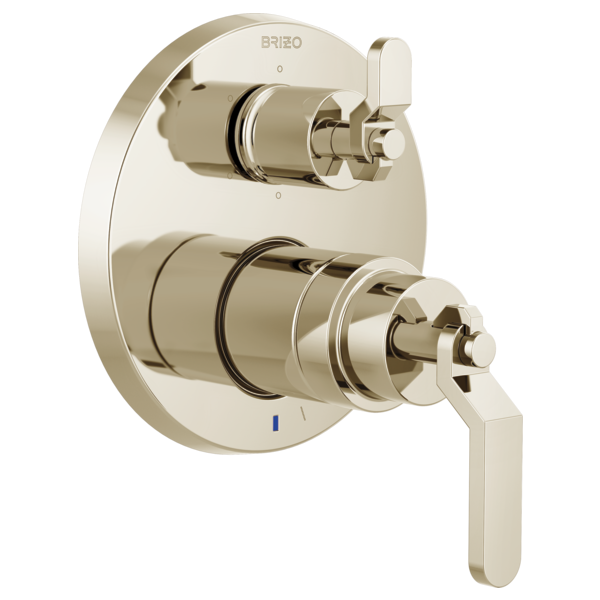 Brizo Litze T75P635 Pressure Balance Valve with Integrated 6-Function Diverter Trim - Less Handles, polished nickel