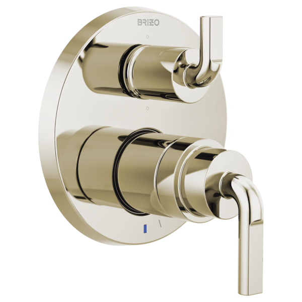 Brizo Litze T75P635 Pressure Balance Valve with Integrated 6-Function Diverter Trim - Less Handles, polished nickel - view 4