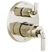 Brizo Litze T75P635 Pressure Balance Valve with Integrated 6-Function Diverter Trim - Less Handles, polished nickel - view 4