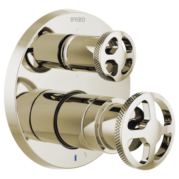 Brizo Litze T75P635 Pressure Balance Valve with Integrated 6-Function Diverter Trim - Less Handles, polished nickel - view 5