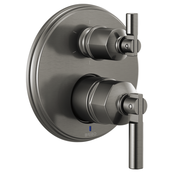 Brizo Invari T75P676 Pressure Balance Valve With Integrated 6-Function Diverter Trim - Less Handles, luxe steel