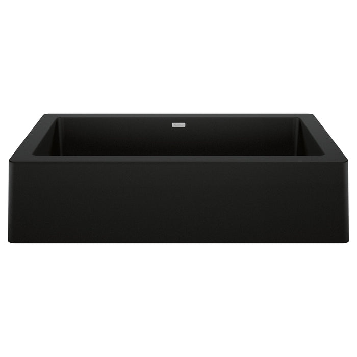 BLANCO 526545 Vintera 30" Super Single Apron Farmhouse Sink - Coal Black