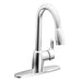 Moen Baystone 1H Kd Pd Lvr Fsl 3/8 Qc Chr