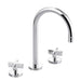 Kallista P24490-CR-CP One Sink Faucet, Gooseneck Spout, Cross Handles