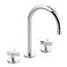Kallista P24490-CR-CP One Sink Faucet, Gooseneck Spout, Cross Handles