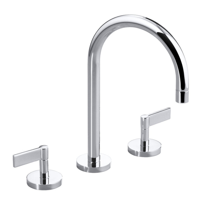 Kallista P24490-LV-CP One Sink Faucet, Gooseneck Spout, Lever Handles