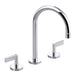 Kallista P24490-LV-CP One Sink Faucet, Gooseneck Spout, Lever Handles