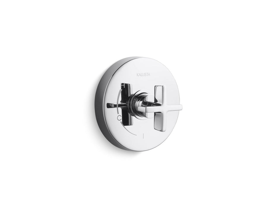 Kallista P24415-CR-CP One Pressure Balance Trim, Cross Handles
