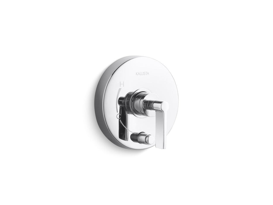 Kallista P24416-LV-CP One Pressure Balance Trim with Diverter, Lever Handle