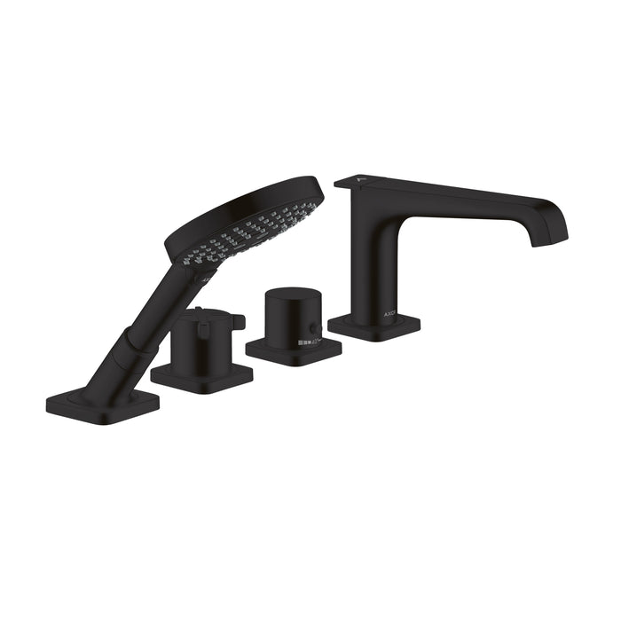 AXOR Citterio E 4-Hole Thermostatic Roman Tub Set Trim with 1.75 GPM Handshower