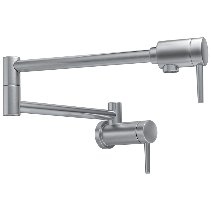 Delta 1165LF Contemporary Wall Mount Pot Filler, arctic stainless