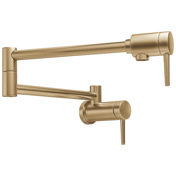 Delta 1165LF Contemporary Wall Mount Pot Filler, champagne bronze