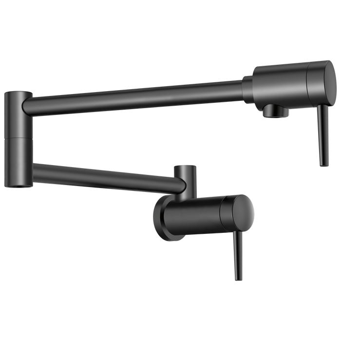 Delta 1165LF Contemporary Wall Mount Pot Filler, matte black